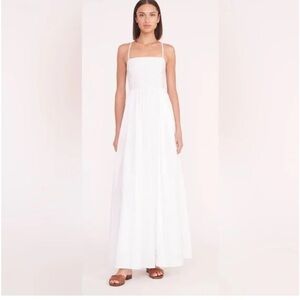 NWT STAUD Courtney dress in white 🤍 perfect for bridal events!!